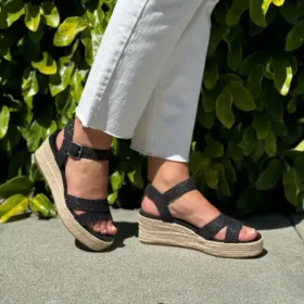 Audrey-sandaler med kilklack för damer