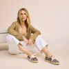 Carolina-espadriller med snörning för dam