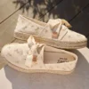 Carolina-espadriller med snörning för dam