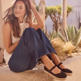 Carolina Mary Jane-espadriller för dam
