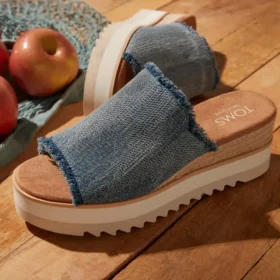 Diana-mulesandaler med kilklack för dam