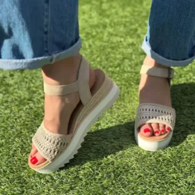 Diana-sandaler med kilklack för dam