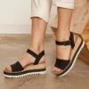 Diana-sandaler med kilklack för dam