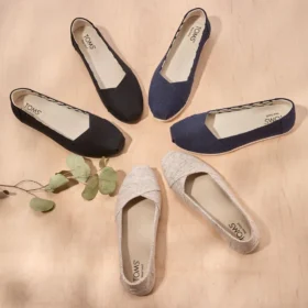 Espadriller-ballerinaskor för dam