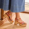 Isla Peep Toe-sandal med klack för dam
