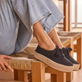 Valencia-espadriller med snörning för damer
