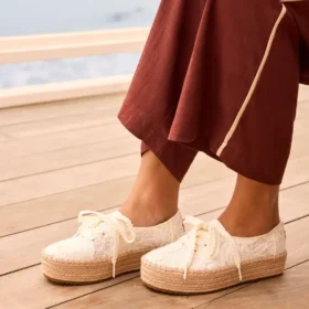 Valencia-espadriller med snörning för damer