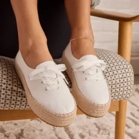 Valencia-espadriller med snörning för damer